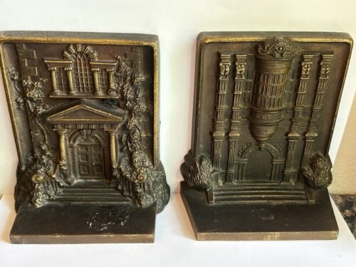 Art Deco 1930's B & H Bookends (2) Historic Mt. Pleasant & Bramshill Mansions