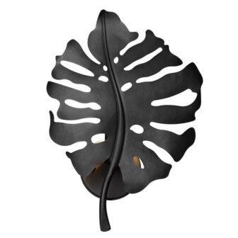 Aruba 1-Light Natural Black Wall Sconce