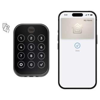 Assure Lock 2-Plus with Home Keys and Wi-Fi; Black Suede Single Cylinder...