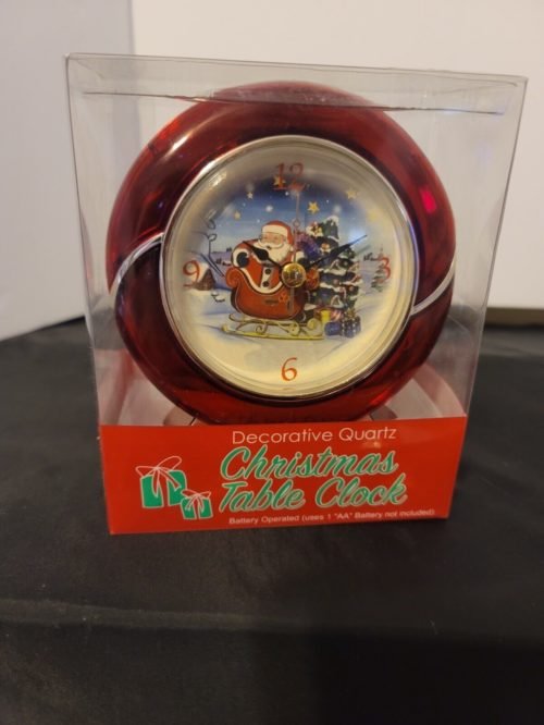 ATICO Decorative Santa Christmas Table Clock