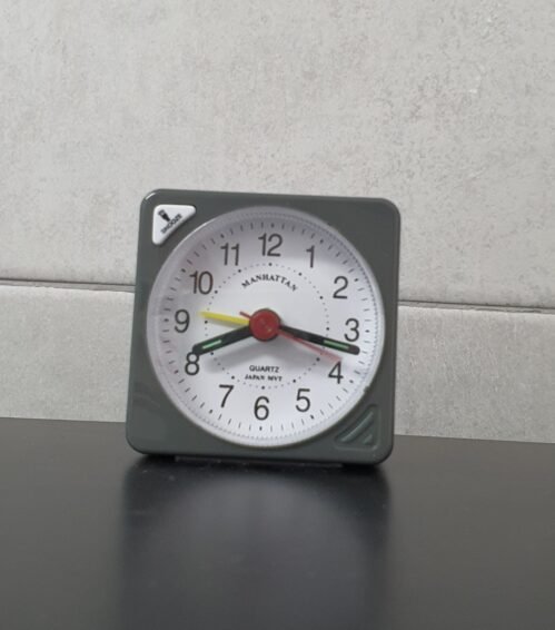 A tiny alarm clock