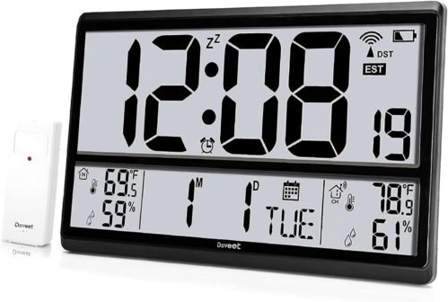 Atomic Clock -Digital Wall Clock Never Needs Setting/ Easy to Read/Easy Set Up/I