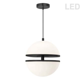 Atomic 30W Integrated LED Matte Black Pendant