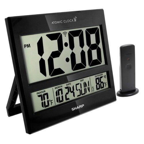 Atomic Clock - Never Needs Setting! - Jumbo 3" Easy to Read Numbers - Indoor/...