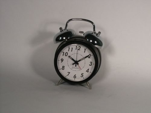 ATOMIC RADIO CONTROLLED TWIN MECHANICAL BELL ALARM CLOCK MODEL NUMBER T-4678