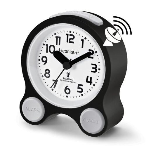 Atomic Talking Clock Clear Voice Time and Date with Snooze and Light, Clocks ...
