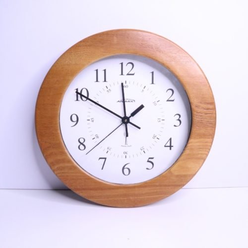 ATOMIX 12 Inch ATOMIC RADIO CONTROLLED WALL CLOCK For Parts/Repair AS IS