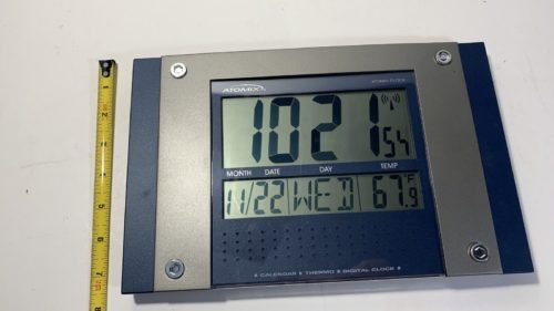 ATOMIX Vintage Atomic Alarm Clock with Date, Day of Week and Temperature