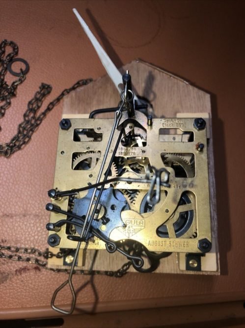 August Schwer West-German Cuckoo Clack Parts Untested