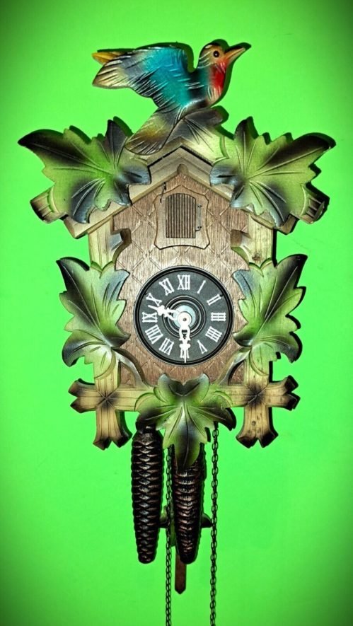 Augustus Schwer Multicolored 1 Day Cuckoo Clock