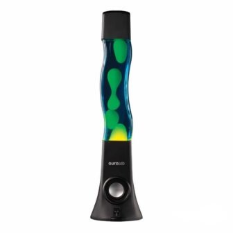 Aura 16.9 in. Black ColorFlow Integrated LED Lava Lamp Speaker