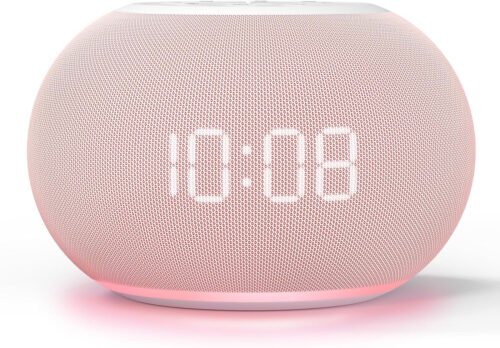 Auto Dimmable Sound Machine Alarm Clock with Night Lights, 20 Soothing Sounds, S