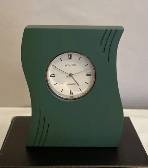 AVALON METAL TABLE CLOCK New Battery