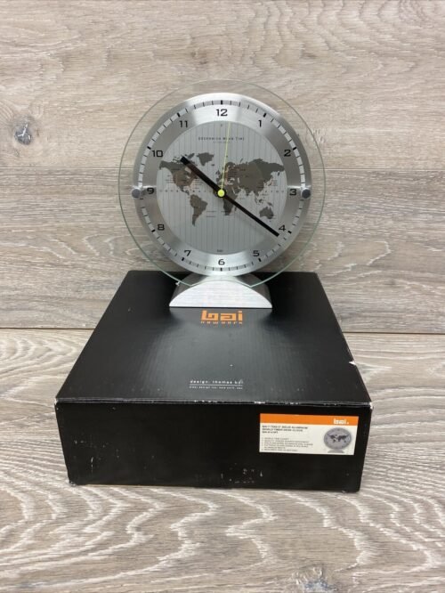 BAI Desk Clock Aluminum World Timer Thomas Bai