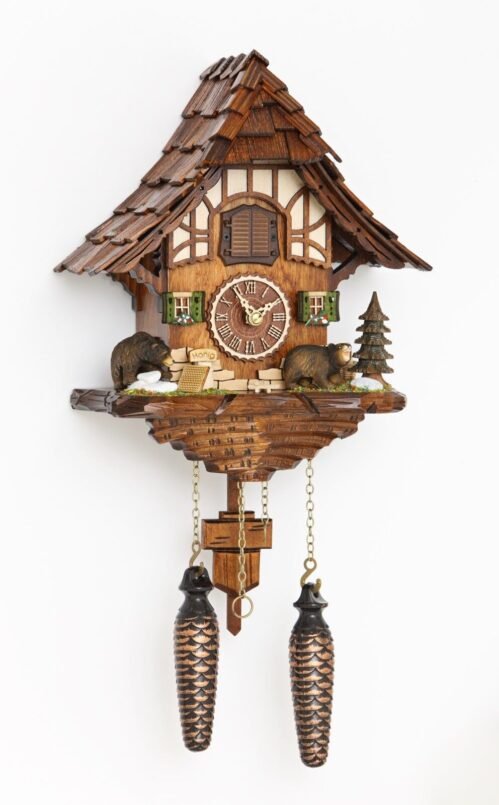 Baiersdorf 54000 Black Forest Cuckoo Clock Bears by Hermle