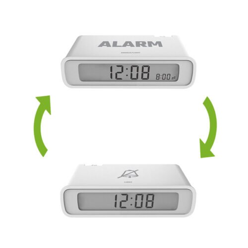 BALDR Alarm Clock Modern Light Weight Vacation Flip For ON/OFF Alarm Snooze