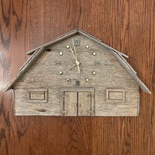 Barn Wall Clock Reclaimed Barn Wood 16.5x10 Farmcore Country Cottage USA Western