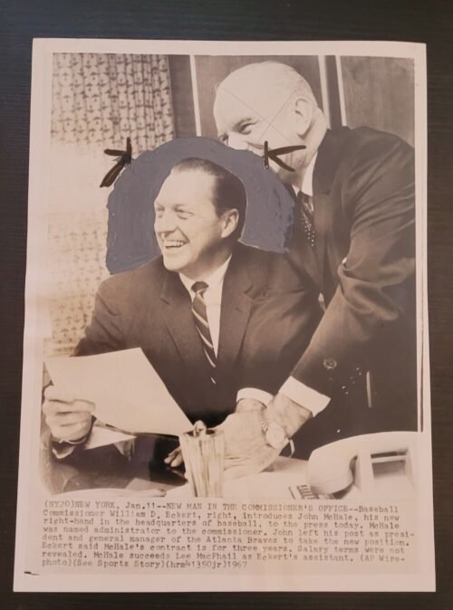 BASEBALL DETROIT TIGERS MILWAUKEE ATLANTA BRAVES PHOTO JOHN MCHALE VINTAGE WOW