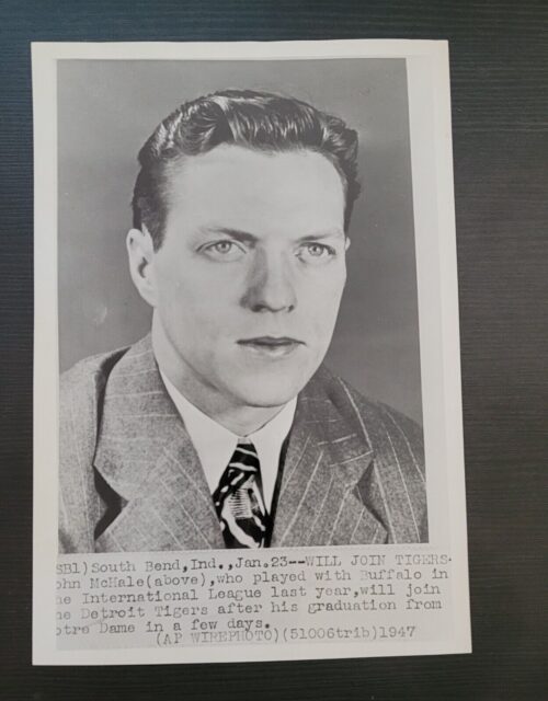 BASEBALL DETROIT TIGERS MILWAUKEE ATLANTA BRAVES JOHN MCHALE VINTAGE WOW