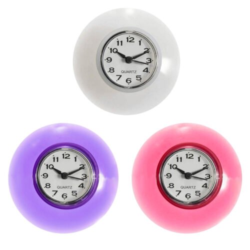 Bathroom Clock Waterproof Silent Non-Ticking Fashion Wall Clock Large Wall Clock