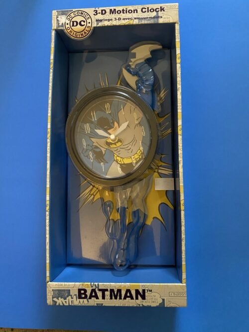 Batman Clock DC Comics NJ Croce 3-D Motion Clock DC Originals