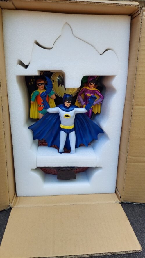 BATMAN "Heroes And Villains" Sculptural Wall Clock Lights Up Bradford Exchange