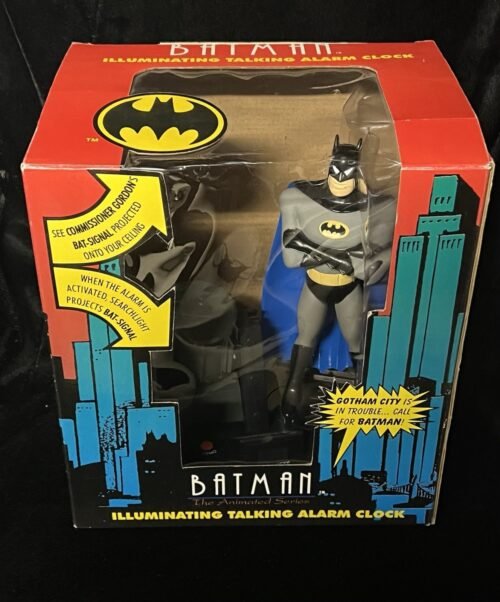 Batman The Animated Series Illuminated Talking Alarm Clock In Box 1993!