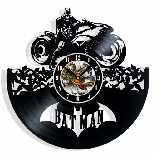 Batman Vinyl Wall Clock Art Home Decor Gift Christmas Birthday Holiday