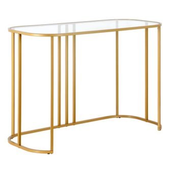 Beatrice 44 in. W Brass Writing Desk