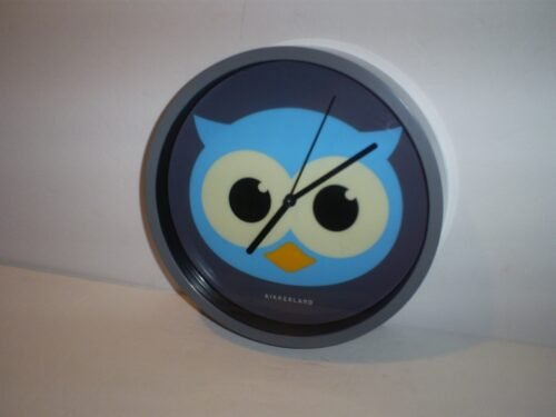 Beautiful 8" Owl Wall Clock By Kikkerland