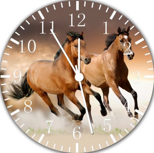 Beautiful Horse Frameless Borderless Wall Clock Nice For Gifts or Decor E356