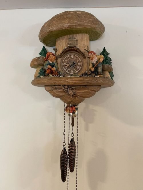 Beautiful Mushroom German Cuckoo Clock