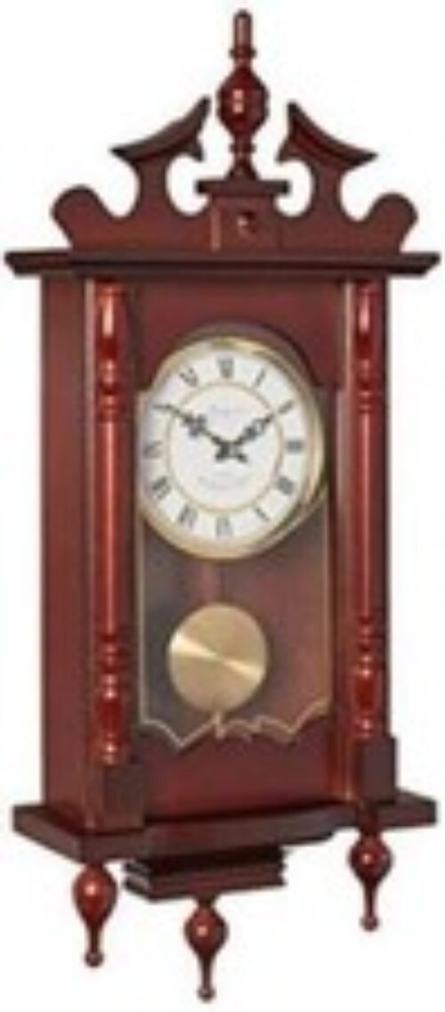 Bedford Clock Collection Grand 31 Inch Chiming Pendulum Wall Clock in