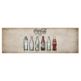 Beige/Multi 2 ft. x 5 ft. For Man Cave Bedroom Kitchen Coca-Cola...