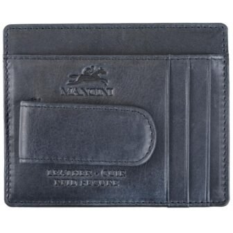 Bellagio Collection Grey Leather Deluxe RFID Money Clip