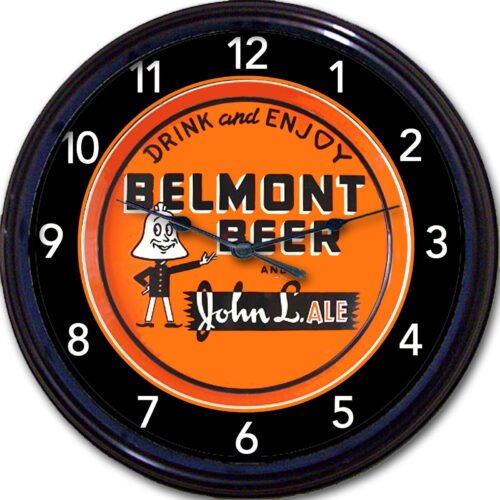 Belmont Brewing Co Martins Ferry OH Beer Tray Wall Clock John L Ale Lager Brew