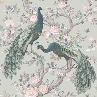 Belvedere Sage Green Wallpaper