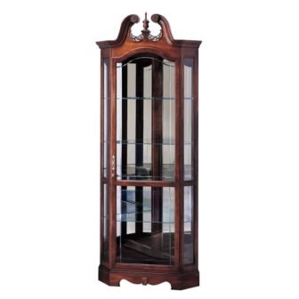 Berkshire 85 in. H Curio Storage Cabinet in Windsor Cherry