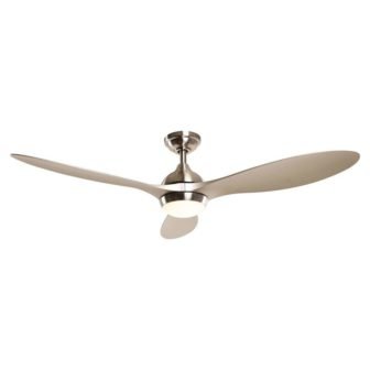 Bernardino 56 in. Brushed Nickel Downrod Mount LED Ceiling Fan with Light...
