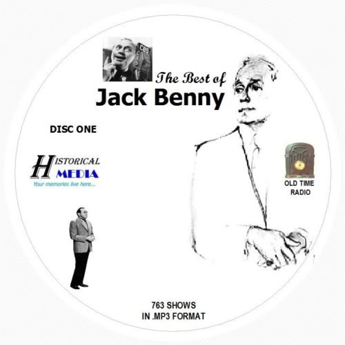BEST OF JACK BENNY - 763 Shows Old Time Radio In MP3 Format OTR 8 CDs