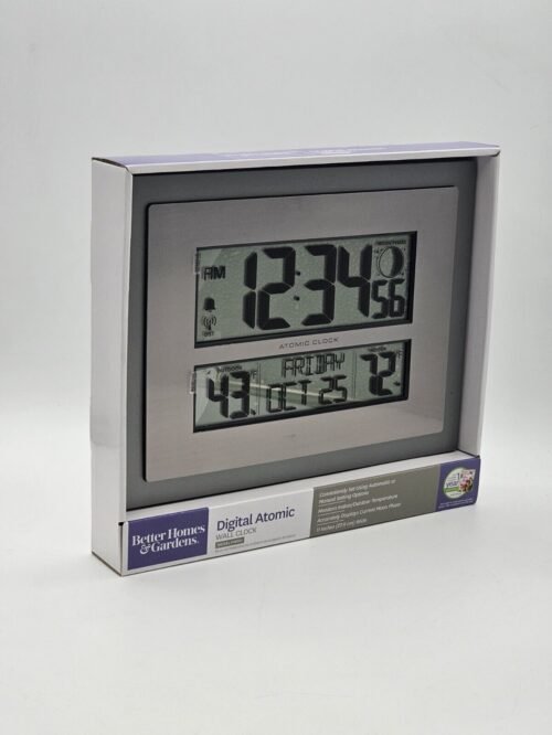 Better Home And Gardens La Crosse Technology Atomic Digital Wall Clock