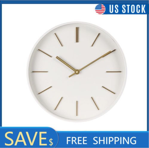 Better Homes & Garden 20" Round Indoor Modern White Analog Wall Clock USA