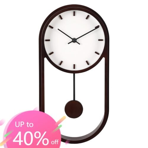 Better Homes & Gardens Quartz Pendulum Clock - 7.8", Modern, Easy Install