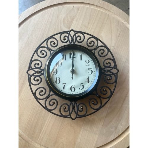 Better Homes & Gardens Scrollwork Wall Clock Analog Silent Quartz 12"