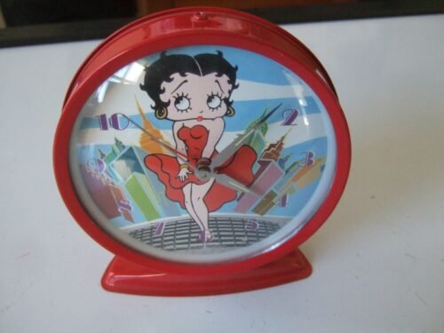 BETTY BOOP DESK ALARM CLOCK COOL BREEZE 2002 WORKING