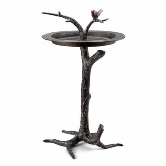 Bird and Twig Sundial Bird Bath