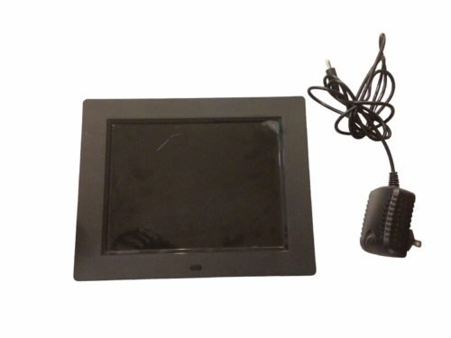 Black 8-Inch Big Digital Calendar Clock, Large Number