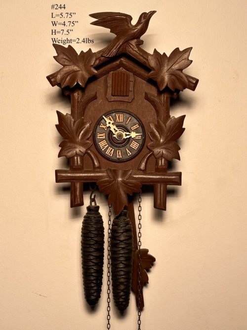 Black Forest Cuckoo Clock, Bird and Leaf, 1 Day, Germany