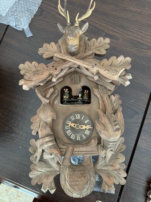 black forest cuckoo clock hunter with dancers
