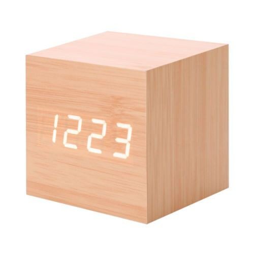 Black Friday Deals Modern Wooden Digital LED Alarm Clock Temperature Calendar